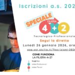 Iscrizioni a.s. 2026/27, diretta online: Speciale “Filiera tecnologico-professionale 4+2”